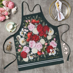Фартук «Этель» Flowers, 60×70 см, 100% хлопок, саржа 190 г/м²