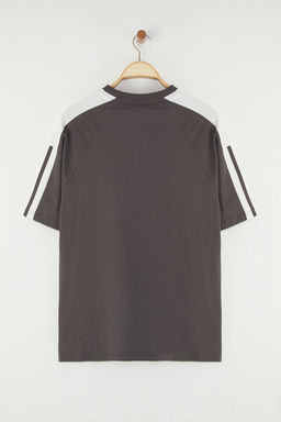 TRENDYOL MAN Bordo Kolej Oversize/Genis Kesim %100 Pamuk Renk Bloklu T-Shirt TMNSS25TS00095 - Trendyolmilla фото 3