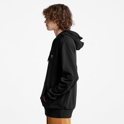 Толстовка Timberland TFO Sweatshirt Oyster River Brand Carrier Loopback Full Zip Hoodie Regular черная  фото 3