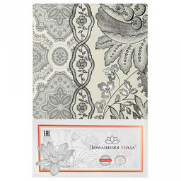 "Эмилия" Скатерть 240х145см, длина стола до 200см, на 10-12 персон, хлопок "Премиум" 186г/м2, "Домашняя мода" (Россия)