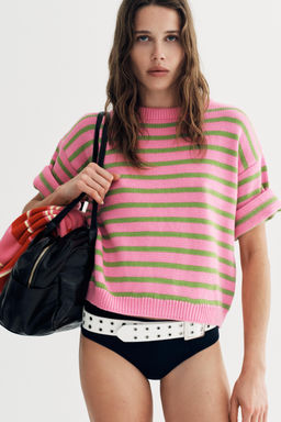 STRIPED KNIT JUMPER - Zara фото 10