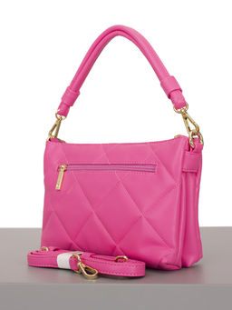 LACCOMA сумка Луиза-Ф826-ярко-розовый эко кожа хлопок  фото 5