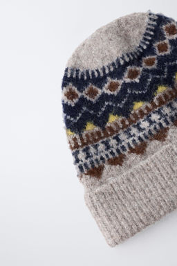 JACQUARD KNIT BEANIE - Zara фото 3