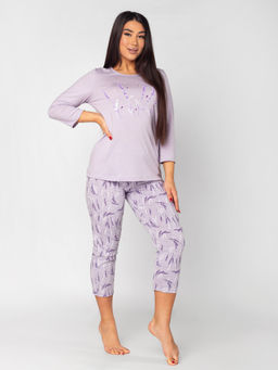Пижама женская кулирка с брюками "ЛАВАНДА"