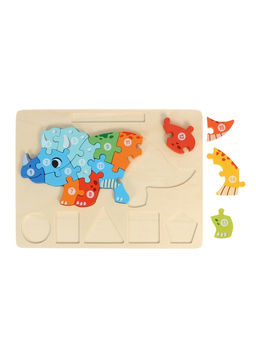 Деревянный 3D пазл для малышей, рамка - вкладыш