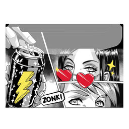 Папка для документов пластиковая арт. 65876/ 12 ГЕРОИ АНИМЕ КОМИКС