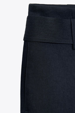 BELTED WIDE-LEG TROUSERS - Zara фото 9