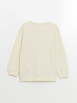 Bisiklet Yaka Bask?l? Erkek Bebek Sweatshirt ve E?ofman Alt 2li Tak?m - Waikiki фото 3