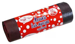 Мешки для мусора 35 л 15 шт 14 мкм/HDPE/ с ручками, арт. 70486_Антелла