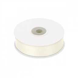 Лента репсовая 25мм цв. F102 молочный Magic4Hobby 22,8м (1м) картон/пенопласт