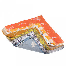 Салфетка техническая "Лоскут ткани ассорти", 30х30(+-2)см, поплин 115г/м2 (хлопок 100%), 100 штук, "Домашняя мода" (Россия)