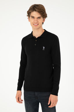 Мужской черный базовый свитер Неожиданная скидка в корзине - U.s. polo assn фото 3