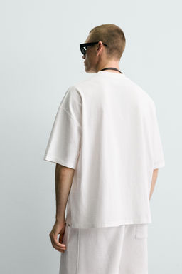 CAMISETA B?SICA LAVADA / Blanco - Zara фото 2