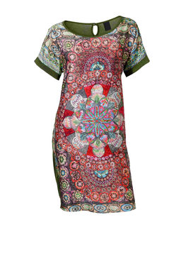 Платье, зелено-пестрое - Linea tesini фото 2