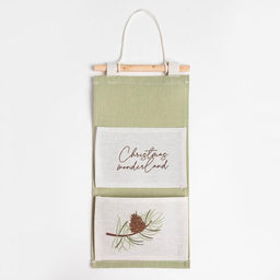 Кармашек текстильный Christmas 2 отделения, 20х41 см - Этель фото 2