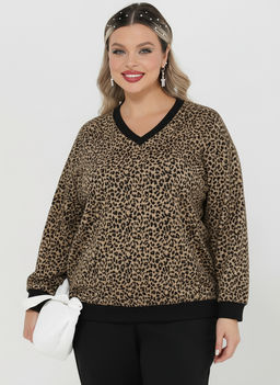 Джемпер 0401-1п темно-бежевый