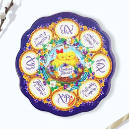 Пасхальная подставка на 8 яиц и кулич Цыплята, 24 х 25 см - Семейные традиции фото 2