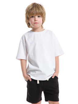 Футболка с принтом на спине 22-9000 белый - Mini maxi фото 15