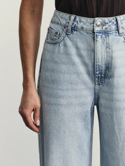 Джинсы wide leg с высокой посадкой / Zarina  фото 5