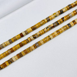 Бусины для украшений из песочной Яшмы 38 см