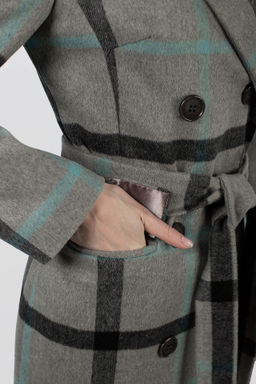 Пальто женское демисезонное (пояс) - El podio фото 7