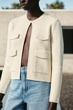 KNIT CARDIGAN WITH POCKETS - Zara фото 3