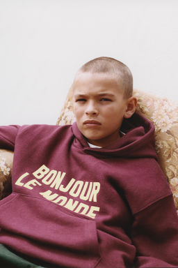 FLOCK PRINT HOODIE - Zara фото 5