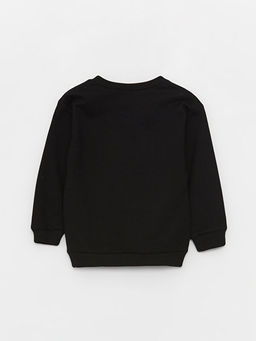 Bisiklet Yaka Bask?l? Erkek Bebek Sweatshirt - Waikiki фото 2