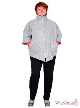 Пончо Модель №164 размеры 52-74 - Plusmoda фото 2