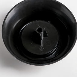 Ваза для цветов, 5 л, d=21.5 см, h=40.5 см, пластиковая, чёрная