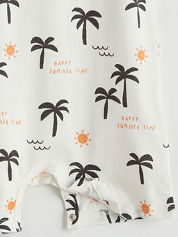 Bisiklet Yaka Erkek Bebek Penye Tulum