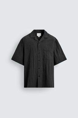 CAMISA RELAXED FIT TEXTURA / Negro - Zara фото 7