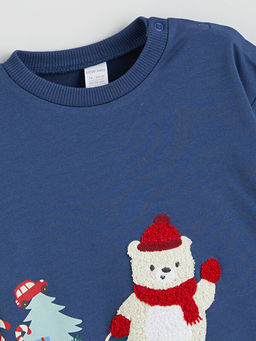 Y?lba?? Temal? Erkek Bebek Sweatshirt ve E?ofman Alt?