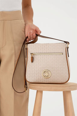 U. S. Polo Assn / Женская бежевая сумка через плечо - U.s. polo assn фото 2