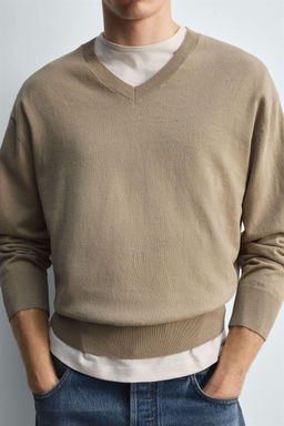 COTTON-RAMIE SWEATER - Zara фото 6