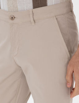 Bej Slim Fit Pamuk Kar___ml_ Kanvas Pantolon - Cacharel фото 5