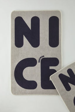 Trendyolmilla Home 2li Bask?l? Kayd?rmaz Tabanl? Banyo Paspas Seti TPHSS25BPS00013 фото 2