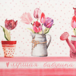 Полотенце Этель Любимая бабушка 40?67 см, 100% хлопок, репс 190 г/м?