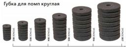 Губка для помп круглая 70*140 мм Барбус SPONGE 003