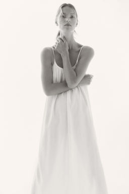 Vestido en mezcla de lino - H&m фото 7