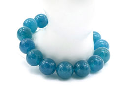 Браслет из амазонита шарик 14мм, 19см