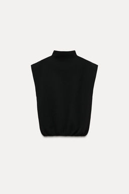 PLAIN STITCH HIGH NECK TOP - Zara фото 6