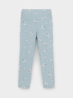 КР 400517/голубой,ромашковое поле брюки (лосины) для дев