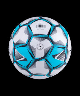 Мяч футбольный JOGEL Nueno №5, белый/голубой/черный  фото 3