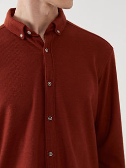 Slim Fit Uzun Kollu Erkek G?mlek