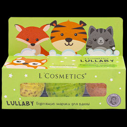 Набор бурлящих шариков для ванны серии. Детская гипоаллергенная линейка LULLABY от LCosmetics