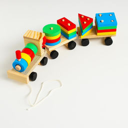 Конструктор Паровоз, 4 фигуры