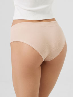 Цена за 2 штуки! Трусы женские слипы мультипак (3 шт.) в персиково-розовом цвете - Mark formelle фото 4