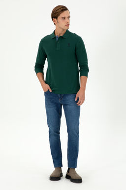 Мужской темно-зеленый базовый свитшот Неожиданная скидка в корзине - U.s. polo assn фото 4