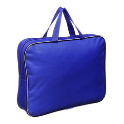 Папка с ручками текстильная А4, 350×270×70 мм, Calligrata «Офис», внутренний карман, синяя